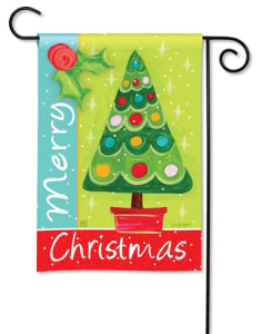 Merry Christmas Tree BreezeArt Garden Flag