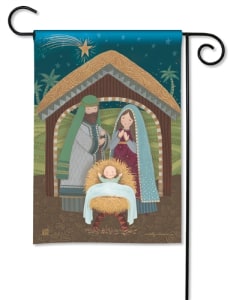 Away in a Manger BreezeArt Garden Flag