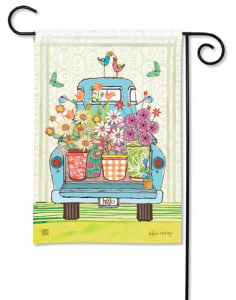 Flower Truck BreezeArt Garden Flag