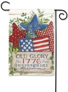 Old Glory Patriotic Stars BreezeArt Garden Flag