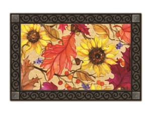 Sunflower Splendor MatMates Decorative Doormat