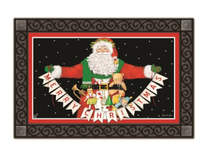 Santa Greetings MatMates Decorative Doormat