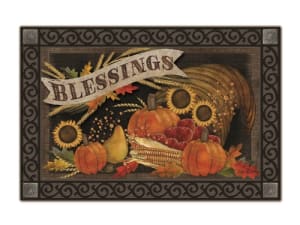 Cornucopia Blessings MatMates Decorative Doormat