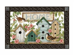 Birdhouses  MatMates Decorative Doormat