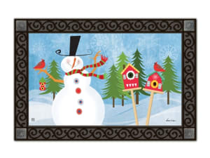 Snowman Whimsy MatMates Doormat