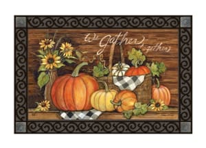 Harvest Gathering MatMates Decorative Doormat