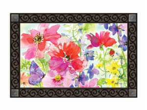 Cosmos Spring Mix MatMates Decorative Doormat