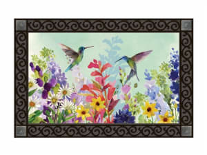 Spring Hummingbirds MatMates Decorative Doormat