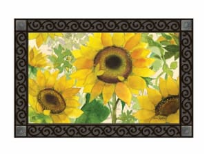Gathering Sunflowers MatMates Decorative Doormat