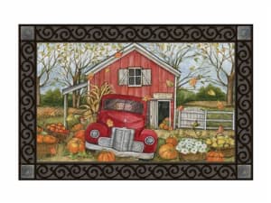 Pumpkin Pickup MatMates Decorative Doormat