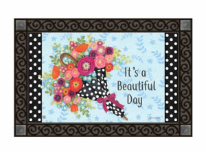 Showers of Flowers MatMates Decorative Doormat