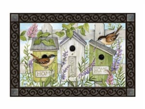 Birdhouse Vines MatMates Decorative Doormat