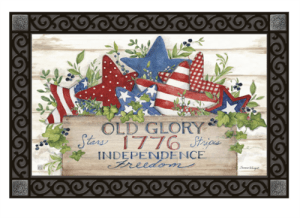 Old Glory Patriotic Stars  MatMates Decorative Doormat