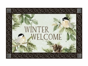 Winter Chickadee MatMate doormat