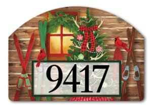 Christmas at the Cabin Yard DeSigns Magnetic Art