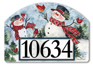 Snowman Friends Yard DeSigns Magnetic Art