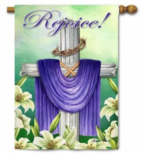 Easter Cross Decorative House Flag