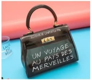 Summer Transparent Bag Clear Femme Jelly Bolso