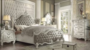 Versailles 6 Piece Traditional Bedroom Set in Bone White Finish by Acme - 21150