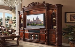 Vendome Entertainment Center in Cherry Finish by Acme - 91315