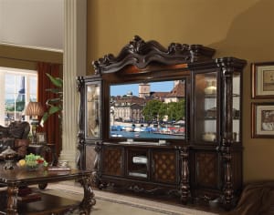 Versailles Entertainment Center in Cherry Oak Finish by Acme - 91325