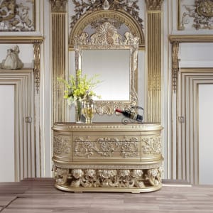 Vatican Server in Champagne Silver Finish by Acme - DN00464
