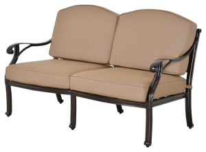 Savannah Outdoor Loveseat in Powder Coat Finish by Bridgeton Moore - AFD-11232051