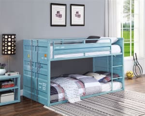 Cargo Twin/Twin Bunk Bed in Aqua Finish by Acme - 37810