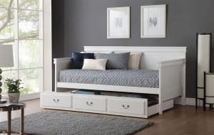 Bailee Transitional Twin Daybed in White Finish by Acme - 39100