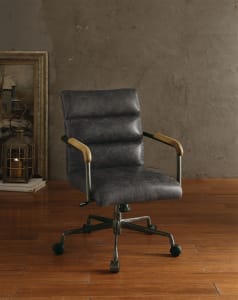 Harith Executive Office Chair in Antique Slate Top Grain Leather Finish by Acme - 92415