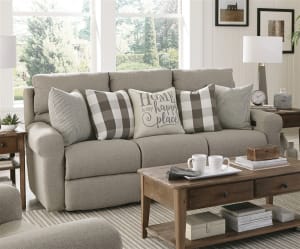 Westport Lay Flat Reclining Sofa in Metal Color Fabric by Catnapper - 1211-M