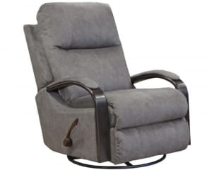 Niles Swivel Glider Recliner in Graphite Fabric by Catnapper - 4703-G