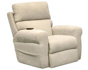 Unity Power Headrest Power Rocker Recliner with CR3 Heat and Massage in Linen Fabric by Catnapper - 764539-2-L