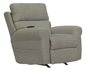 Unity Power Headrest Power Rocker Recliner with CR3 Heat and Massage in Twilight Fabric by Catnapper - 764539-2-T