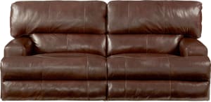 Wembley Power Headrest Power Lumbar Power Reclining Sofa in Walnut Leather by Catnapper - 764581-W