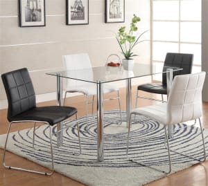 Crystal 5 Piece Dining Set by Crown Mark - 1240-2