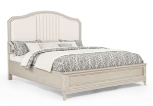 Napoli Queen Bed in Natural Wood Finish by Crown Mark - CM-B1140-Q