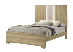 Rangley Queen Bed in Driftwood Finish by Crown Mark - CM-B6832-Q
