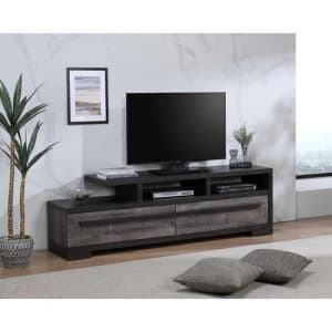 Remington TV Stand in Dark Brown Finish by Crown Mark - CM-B8160-9
