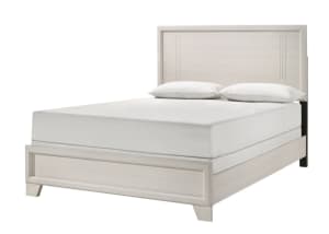 Charlie Queen Panel Bed in White Finish by Crown Mark - CM-B9230-Q