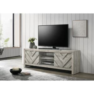 Valor TV Stand in Grey Finish by Crown Mark - CM-B9330-9