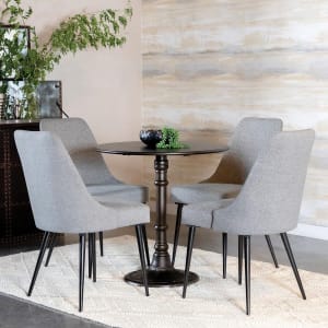 Oswego 5 Piece Dining Set in Bronze Finish by Coaster - 100063