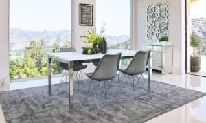 Athena 5 Piece Dining Set in Chrome Finish by Coaster - 110101-S