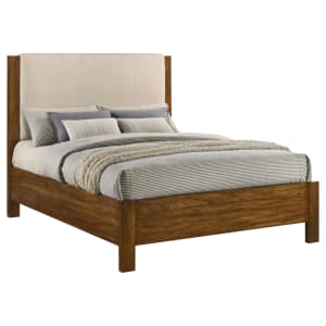 Adderley Queen Panel Bed in Warm Brown Finish by Coaster - 215851Q