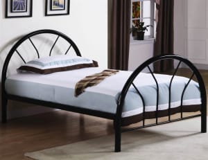 Twin Bed in Black Finish by Coaster - 2389B