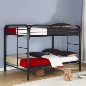 Morgan Full Full Bunk Bed in Black Finish by Coaster - 460056K