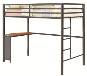 Fisher Twin Metal Workstation Loft Bed by Coaster - 460229