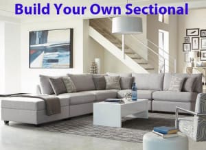 Cambria Grey Fabric BUILD YOUR OWN Sectional by Coaster - 551511-B