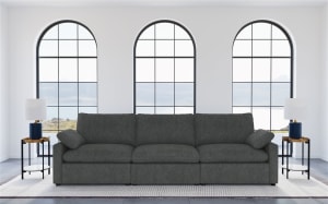Collins Upholstered Modular Power Reclining Sofa in Dark Grey by Coaster - COA-609531P