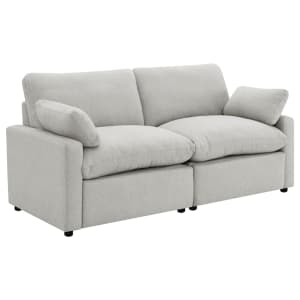Collins Upholstered Modular Power Reclining Loveseat in Grey by Coaster - COA-609562P